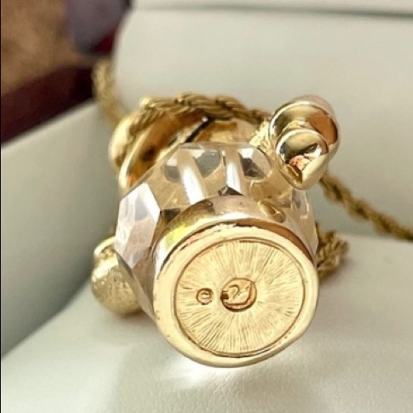 Swan Signed Swarovski Crystal Snowman Pendant Necklace - Picture 2 of 9